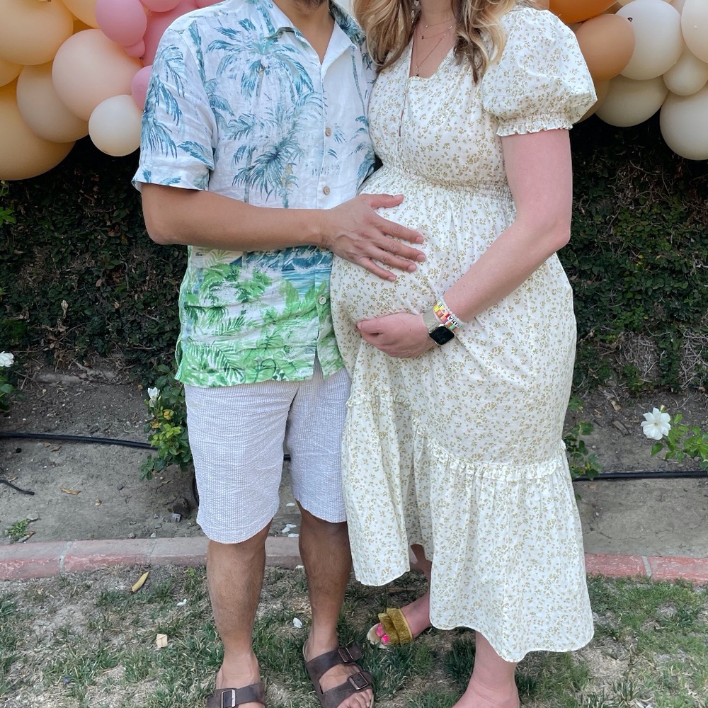 The Emmeline maternity and nursing dress by Hatch in Ivory Ditsy size 1 - Picture 4 of 4
